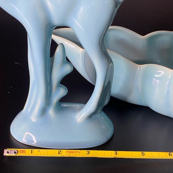 Ceramic blue fawn and serving bowl - Picture 9 of 13